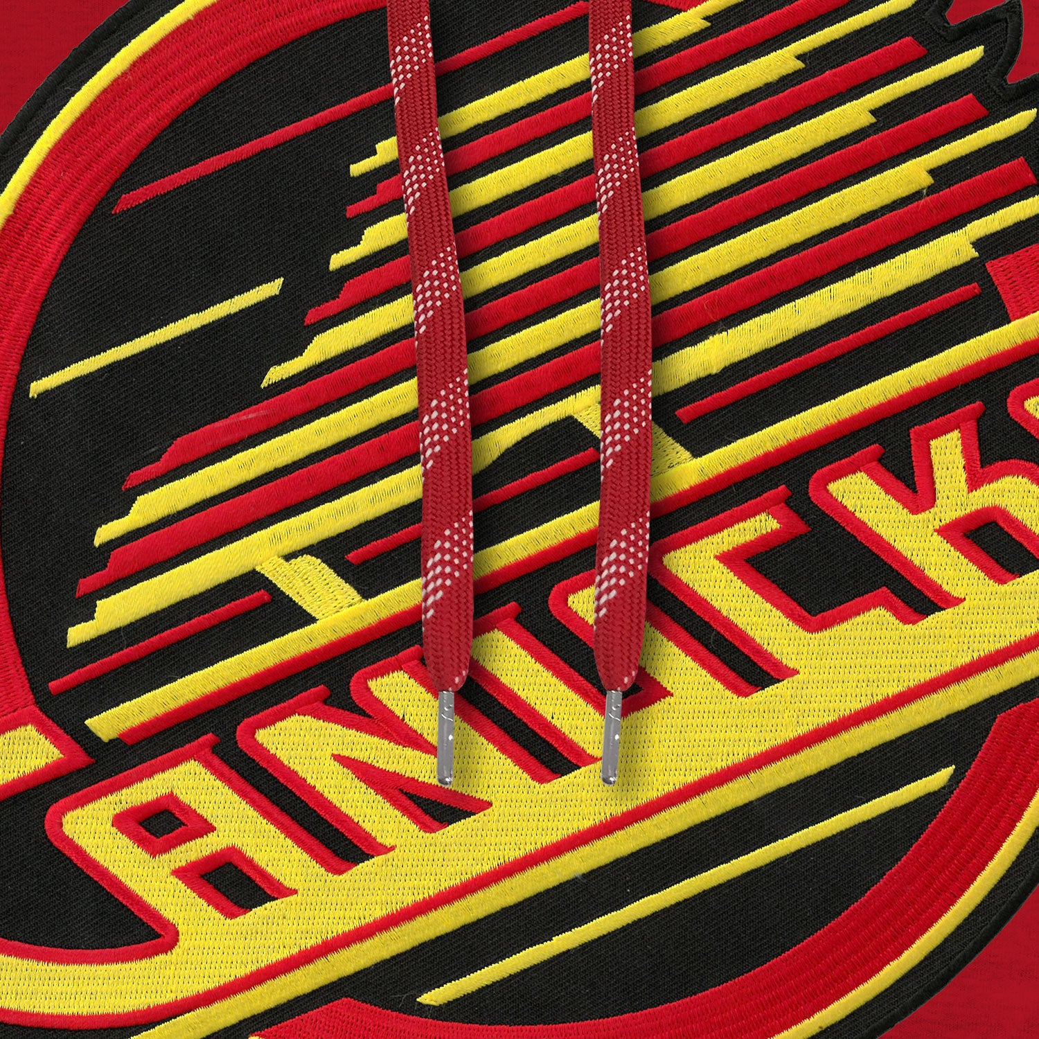 Sweat à capuche en sergé avec logo de patinage Red Express pour homme des Canucks de Vancouver NHL Bulletin