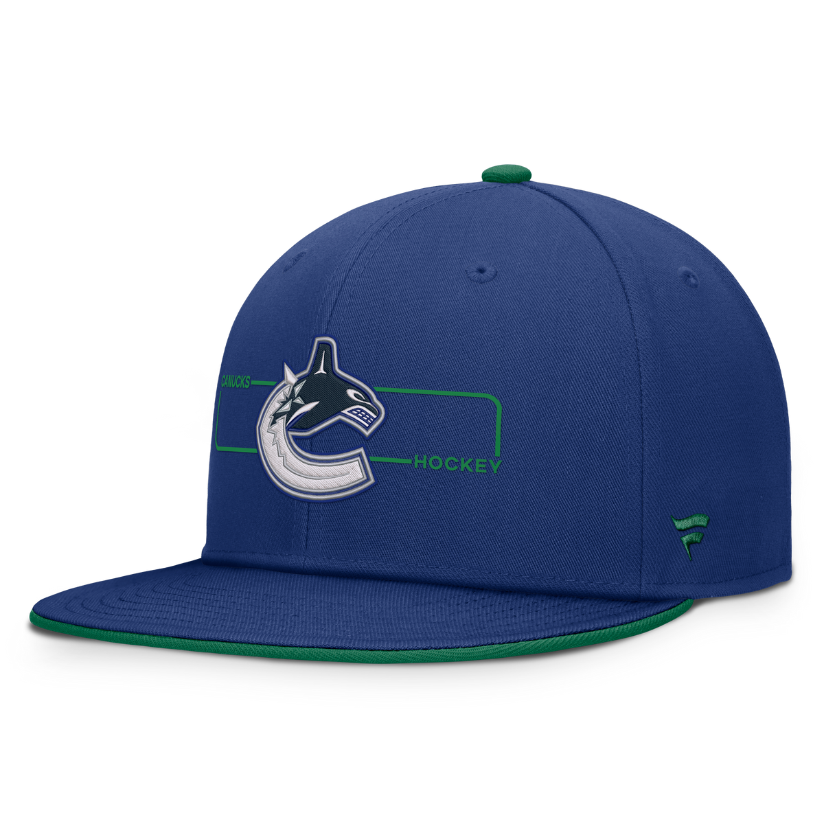 Vancouver Canucks NHL Fanatics Branded Men's Royal Blue Authentic Pro Rink Snapback