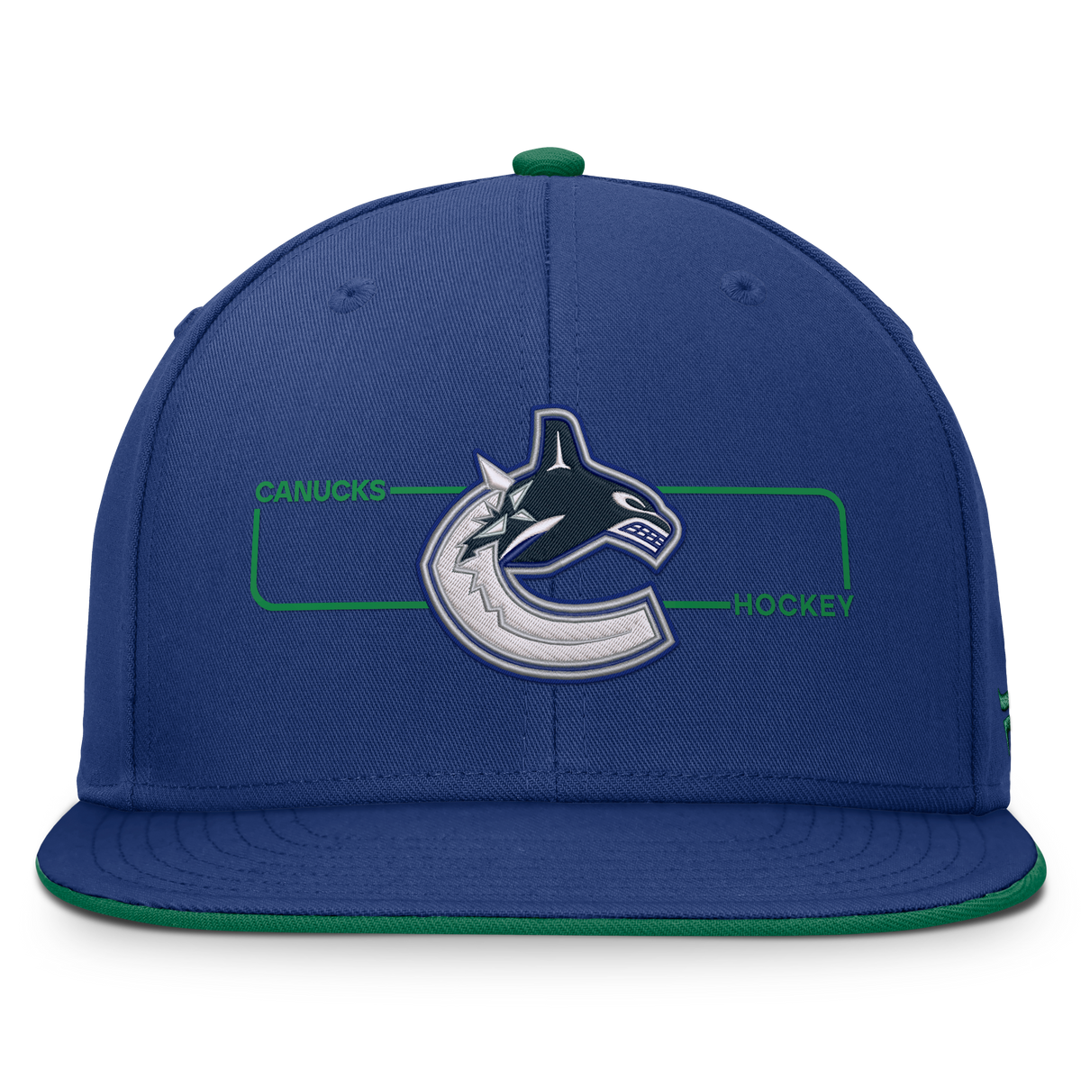 Vancouver Canucks NHL Fanatics Branded Men's Royal Blue Authentic Pro Rink Snapback