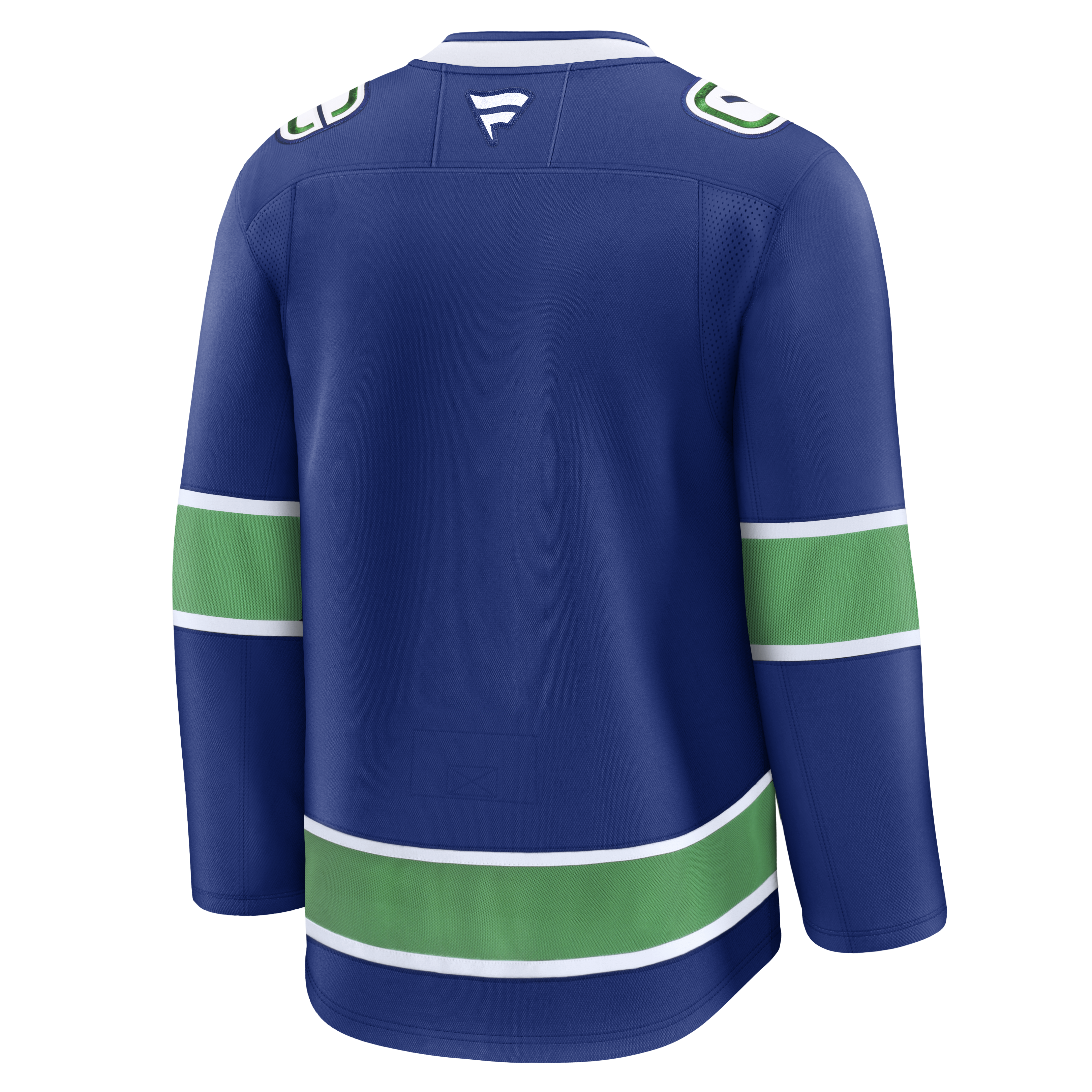 Maillot de marque NHL Fanatics pour homme des Vancouver Canucks bleu royal de qualité supérieure