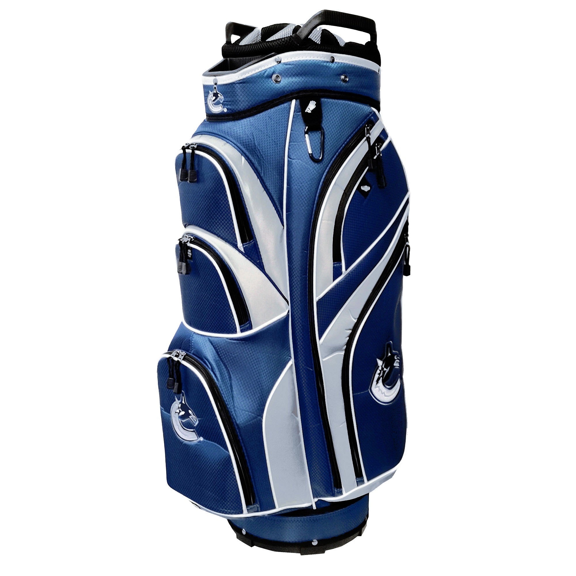 Sac de chariot de golf bleu royal/blanc NHL des Canucks de Vancouver