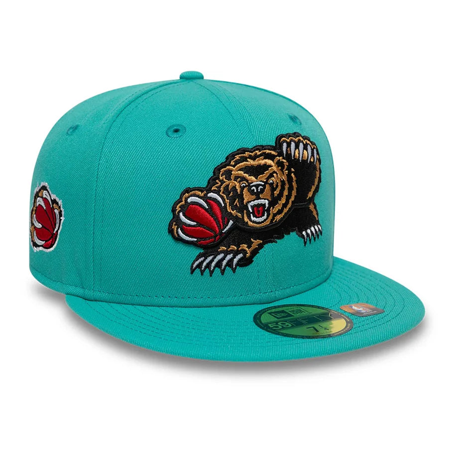 Casquette ajustée Vancouver Grizzlies NBA New Era 59Fifty Hardwood Classics bleu sarcelle pour homme