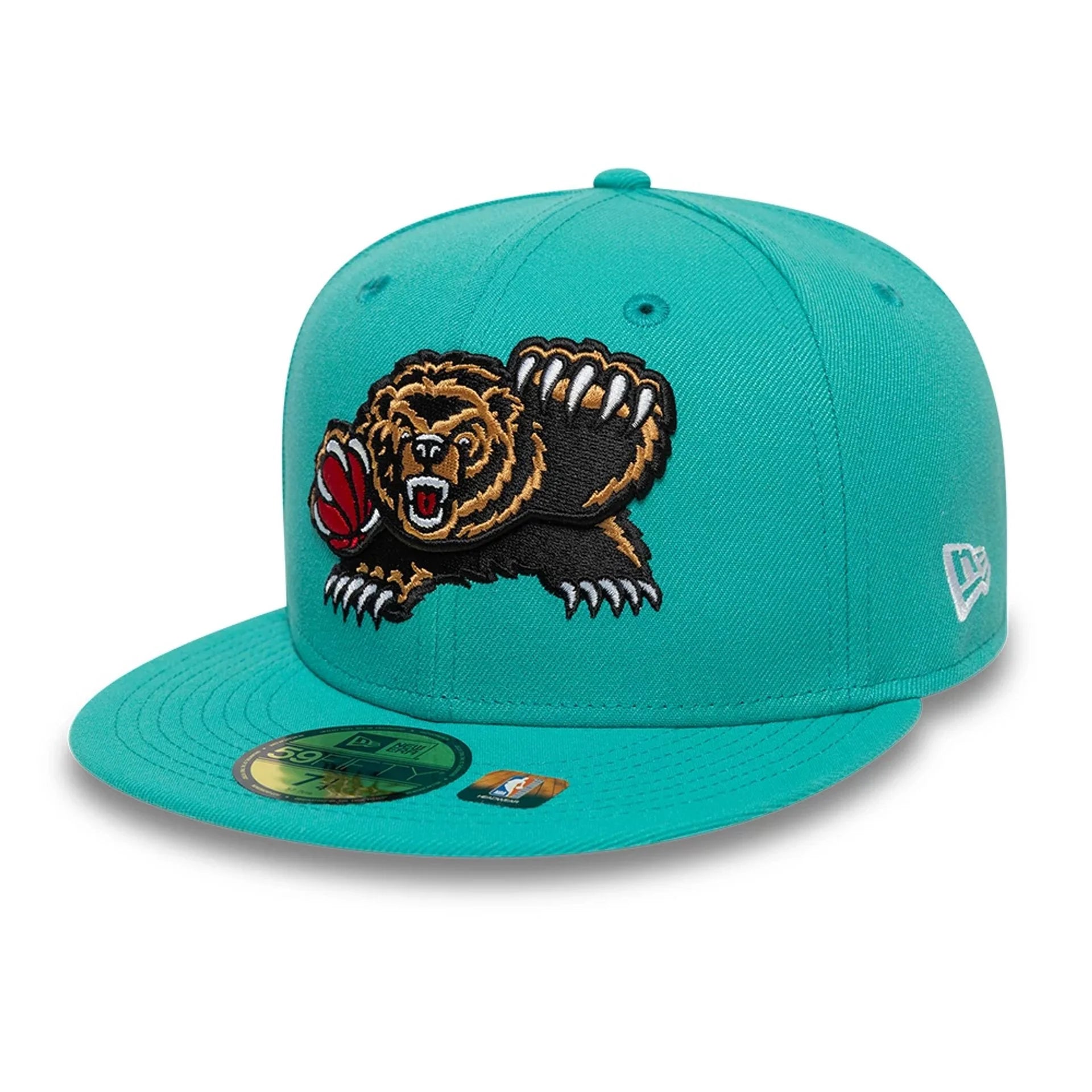 Casquette ajustée Vancouver Grizzlies NBA New Era 59Fifty Hardwood Classics bleu sarcelle pour homme