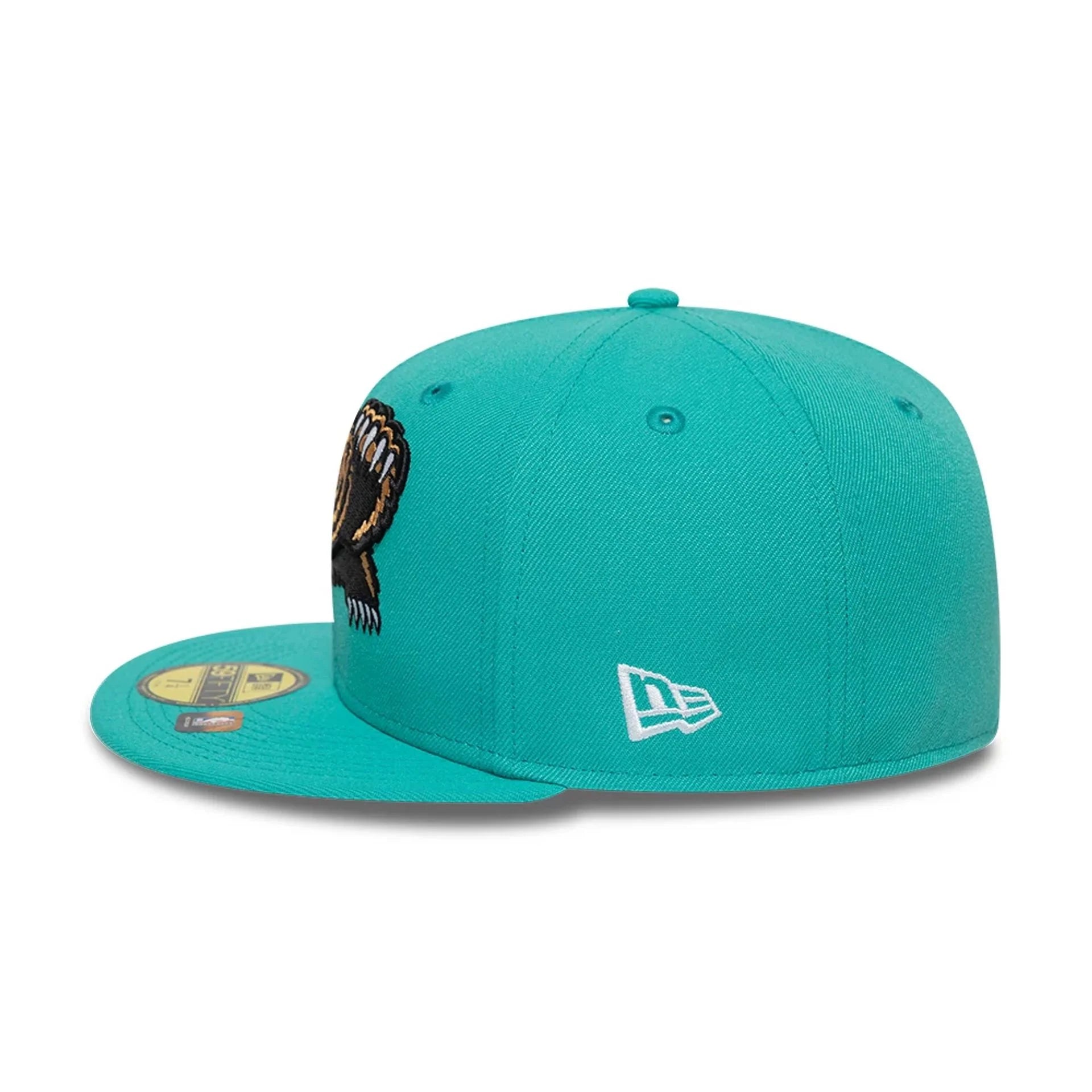 Casquette ajustée Vancouver Grizzlies NBA New Era 59Fifty Hardwood Classics bleu sarcelle pour homme