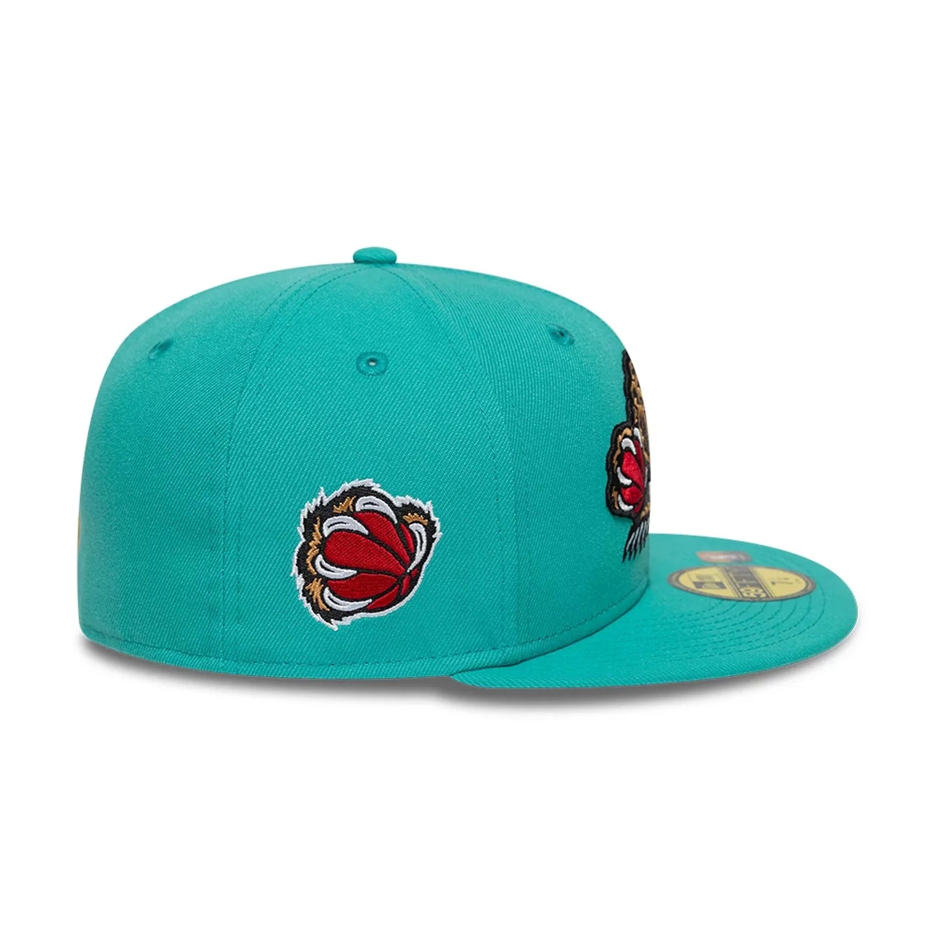 Casquette ajustée Vancouver Grizzlies NBA New Era 59Fifty Hardwood Classics bleu sarcelle pour homme