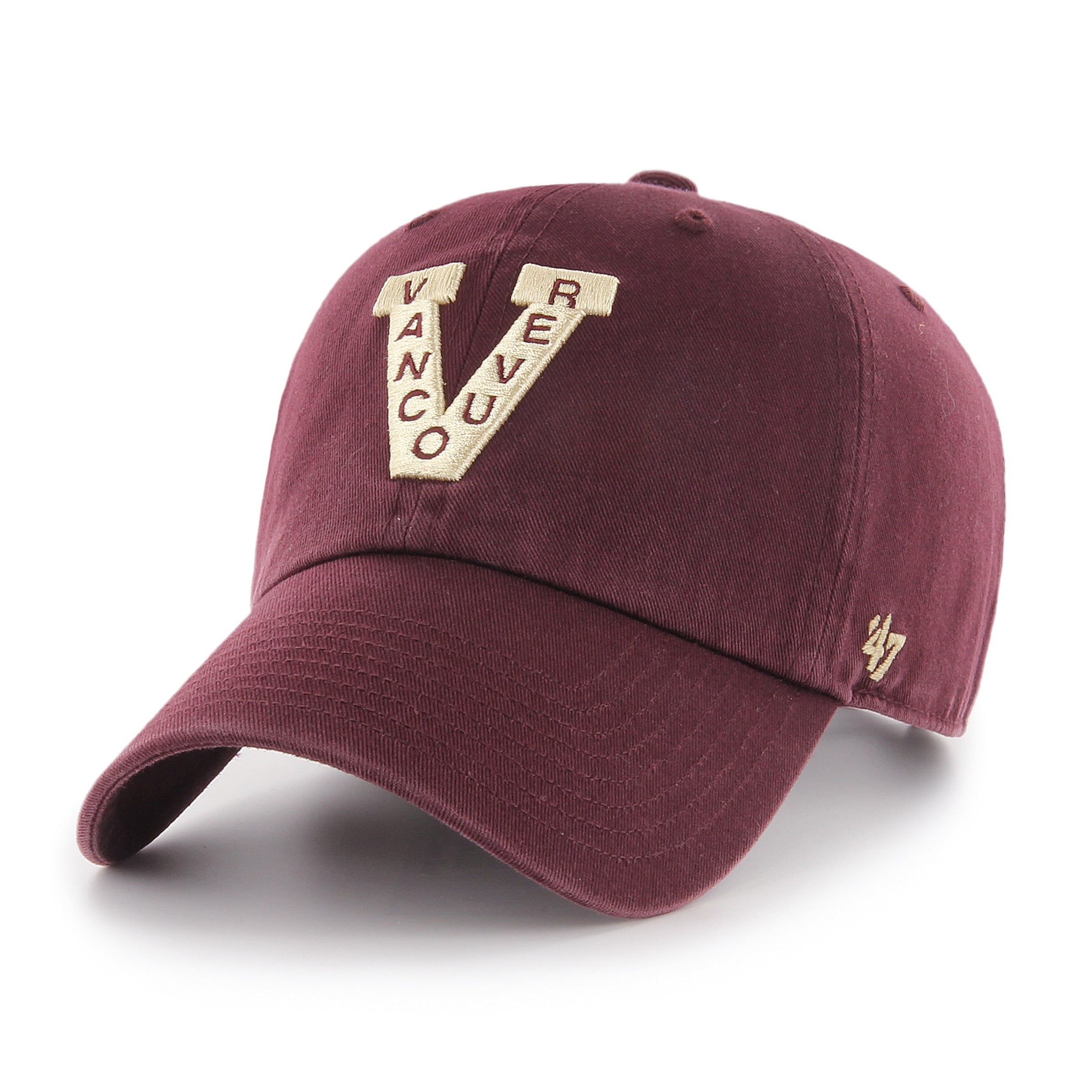 Vancouver Millionaires NHL 47 Brand Casquette réglable marron Clean Up pour hommes