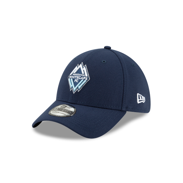 Vancouver Whitecaps MLS New Era pour hommes - Casquette classique extensible bleu marine 39Thirty Team