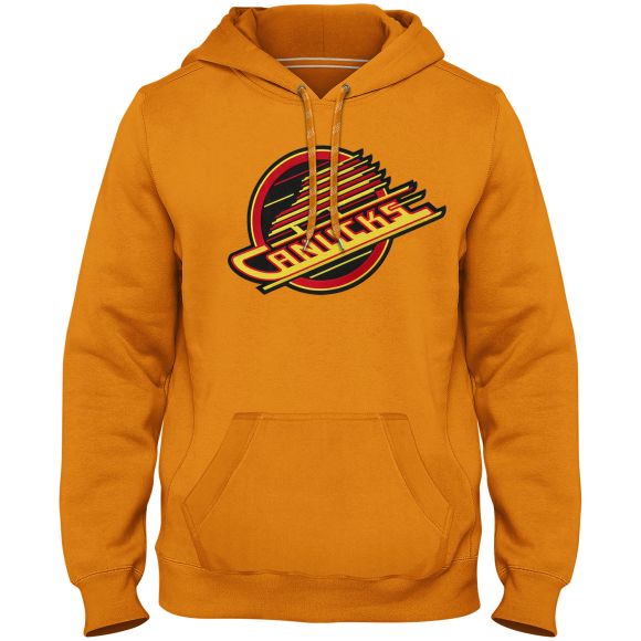 Vancouver Canucks NHL Bulletin Men's Gold Express Twill Skate Logo Hoodie