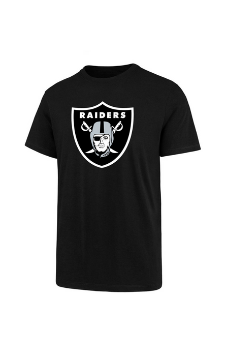 Vegas Raiders NFL 47 Brand Men's Black Primary Logo Fan T-Shirt