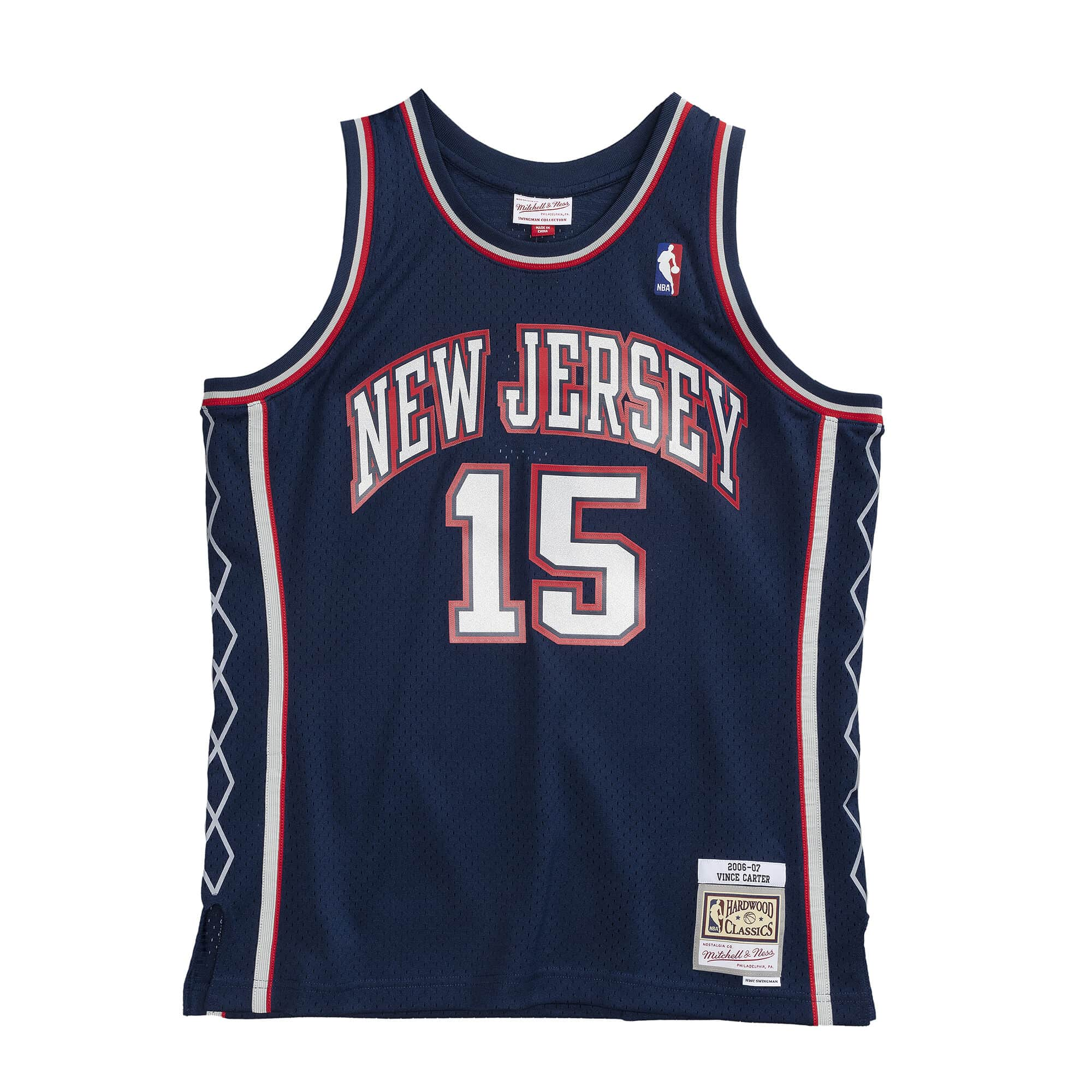 Vince Carter New Jersey Nets NBA Mitchell & Ness Homme Marine 2006-07 Hardwood Classics Swingman Maillot