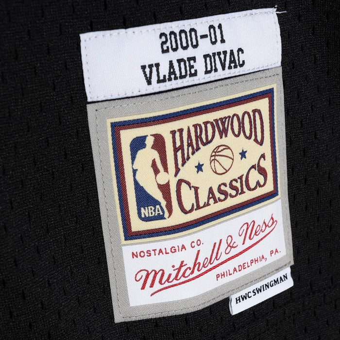 Vlade Divac Sacramento Kings NBA Mitchell & Ness Men's Black 2000-01 Hardwood Classics Swingman Jersey