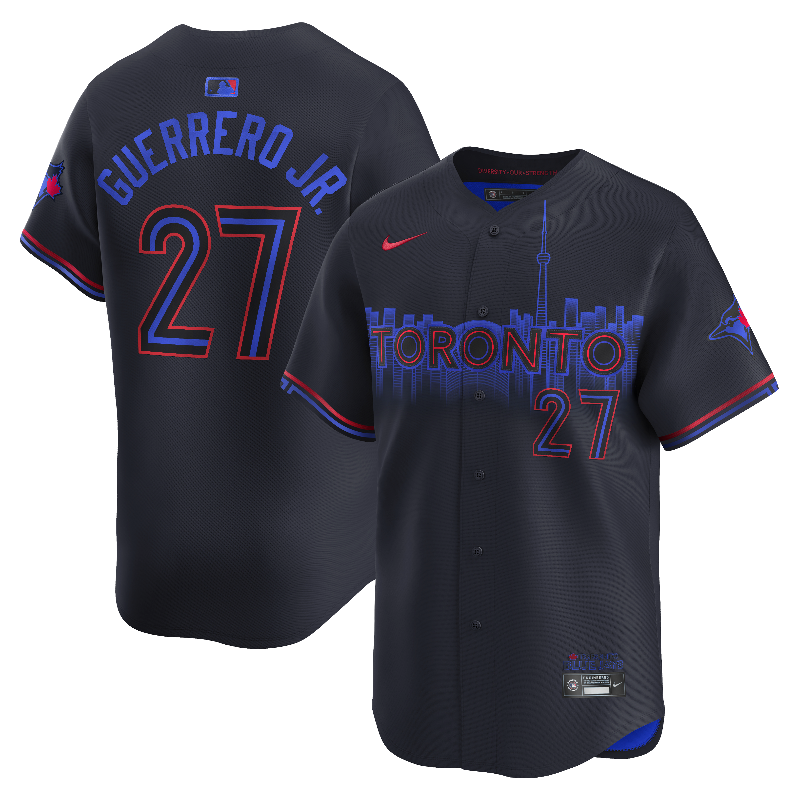 Vladimir Guerrero Jr. Toronto Blue Jays MLB Nike Men's Black City Connect Limited Jersey