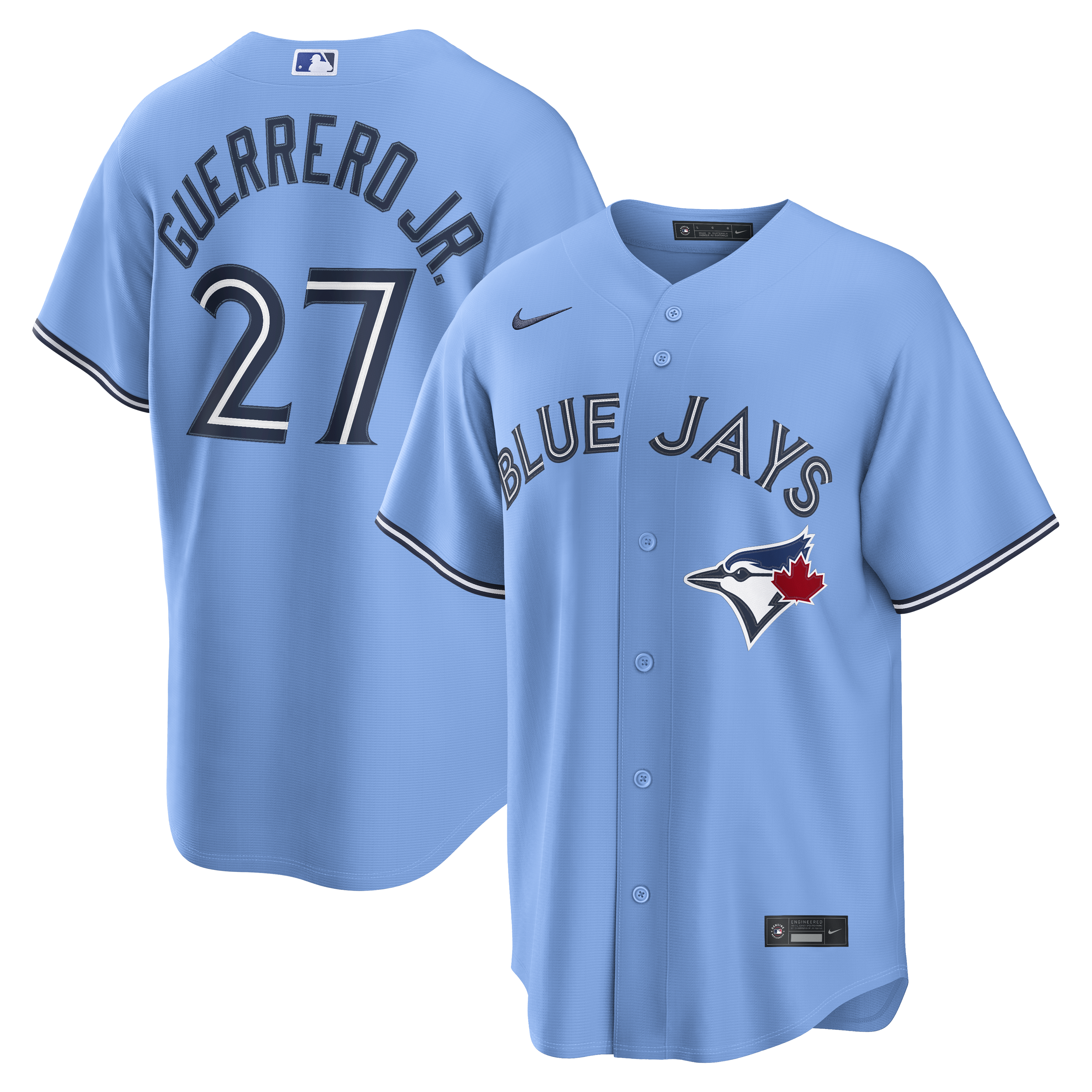 Vladimir Guerrero Jr. Toronto Blue Jays MLB Nike Men's Powder Blue Replica Jersey