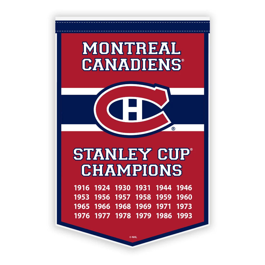 Montreal Canadiens NHL 10"x15" Felt Dynasty Team Banner