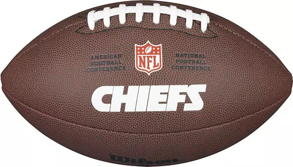 Kansas City Chiefs NFL Wilson Ballon de football composite officiel de qualité supérieure pour loisirs