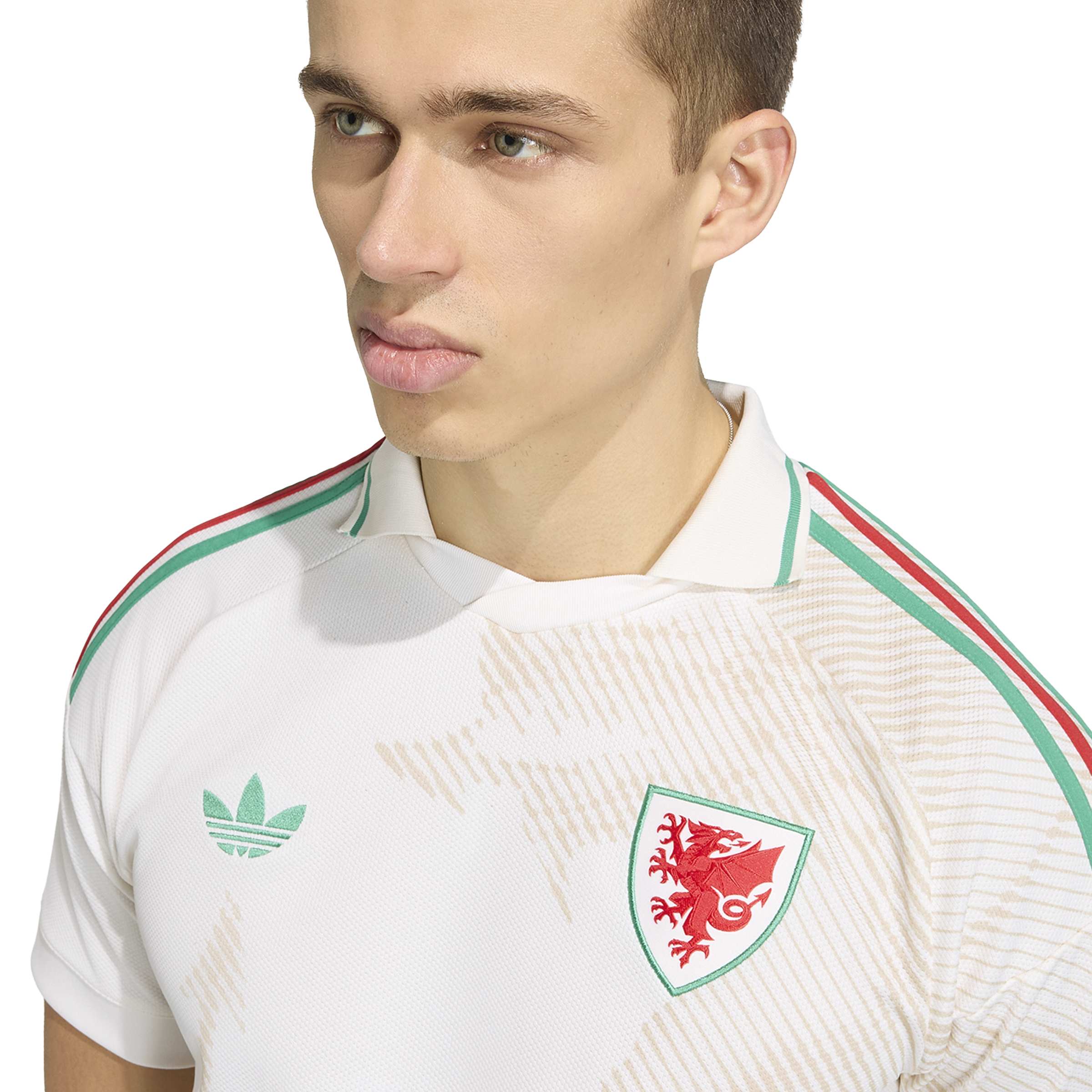 Wales National Team FIFA Adidas Men's White 2026 Replica Away Jersey