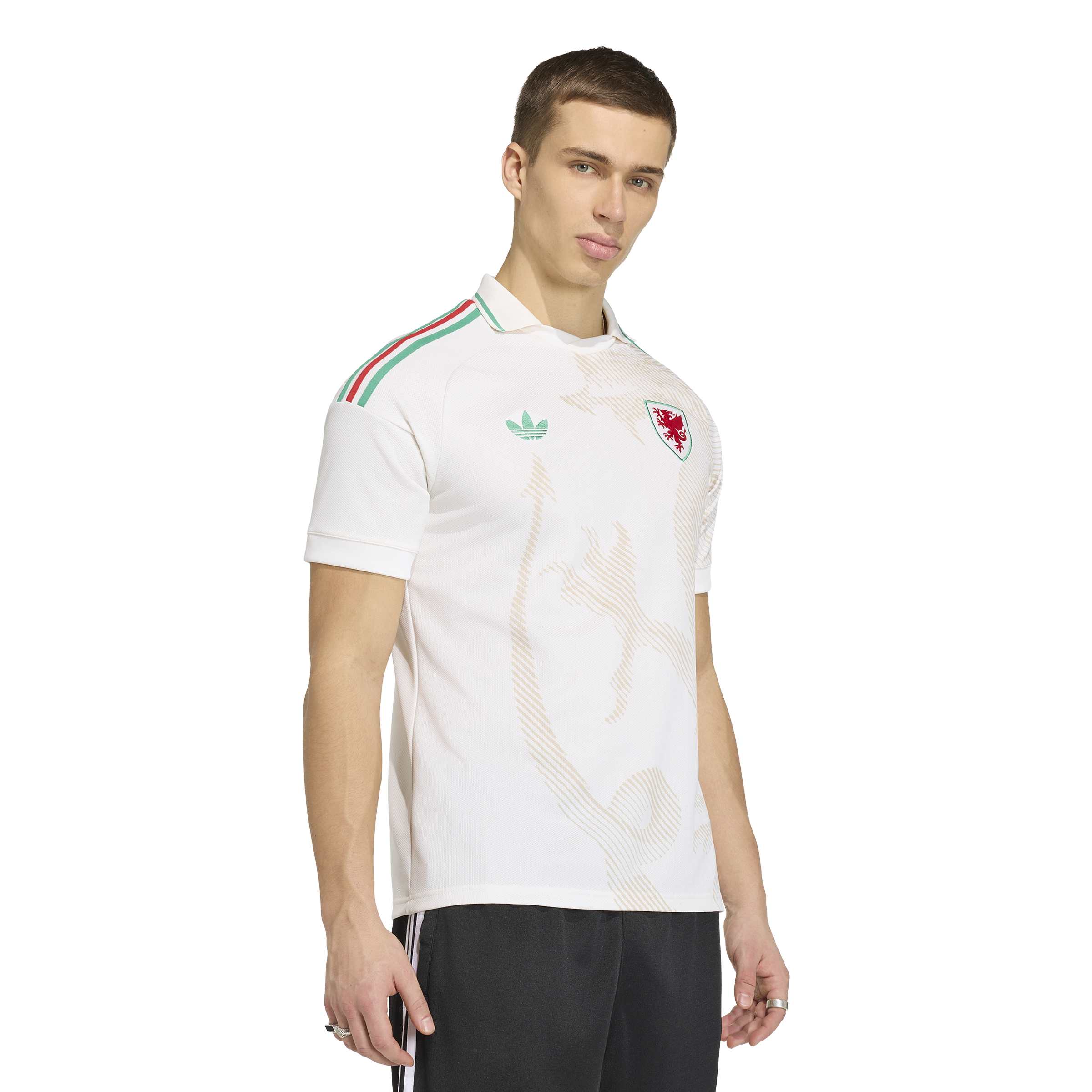Wales National Team FIFA Adidas Men's White 2026 Replica Away Jersey