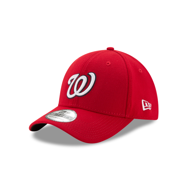 Washington Nationals MLB New Era Men's Red 39Thirty Team Classic Stretch Fit Hat