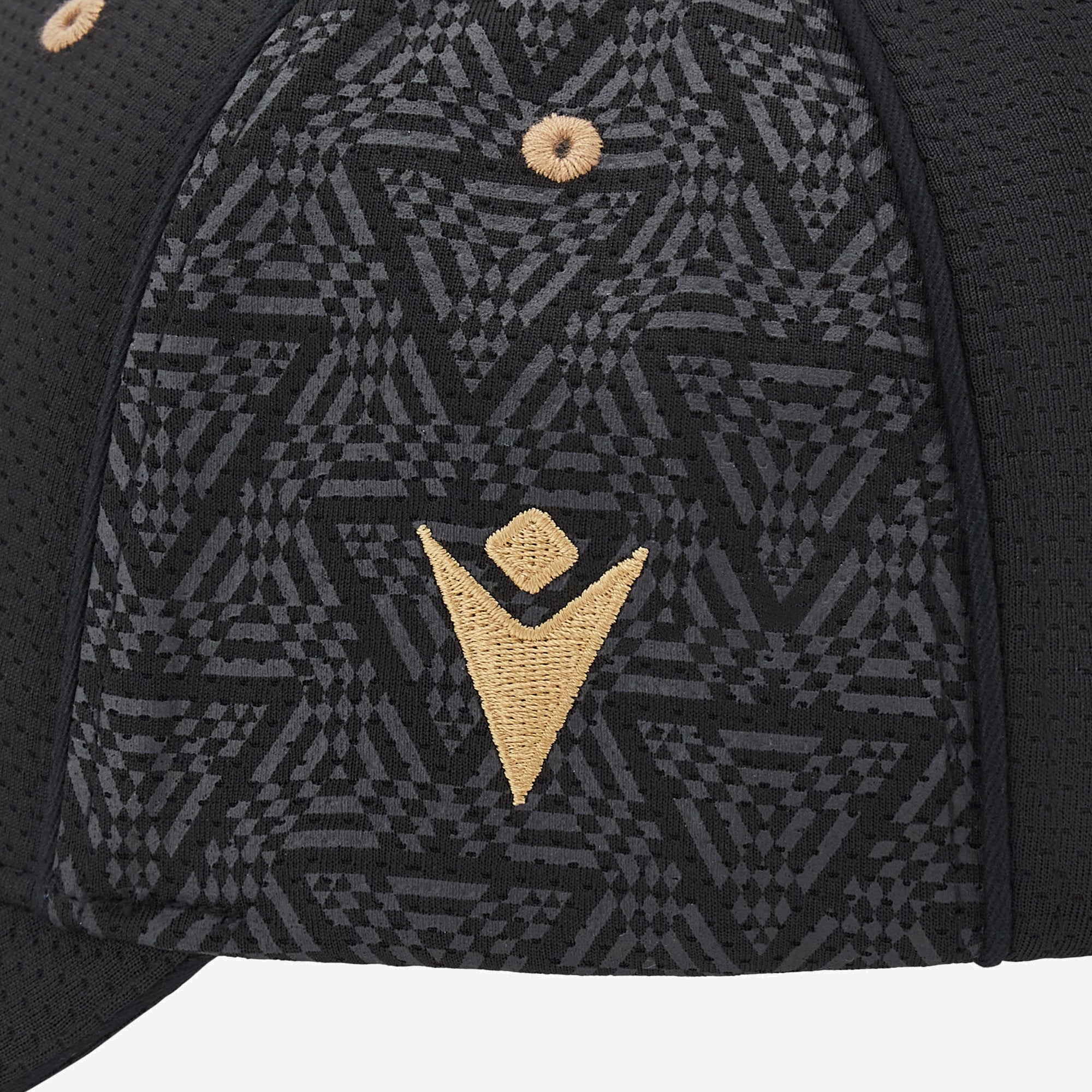 Casquette ajustable noire pour homme de l'équipe de rugby galloise WRU World Rugby Macron 2024/25