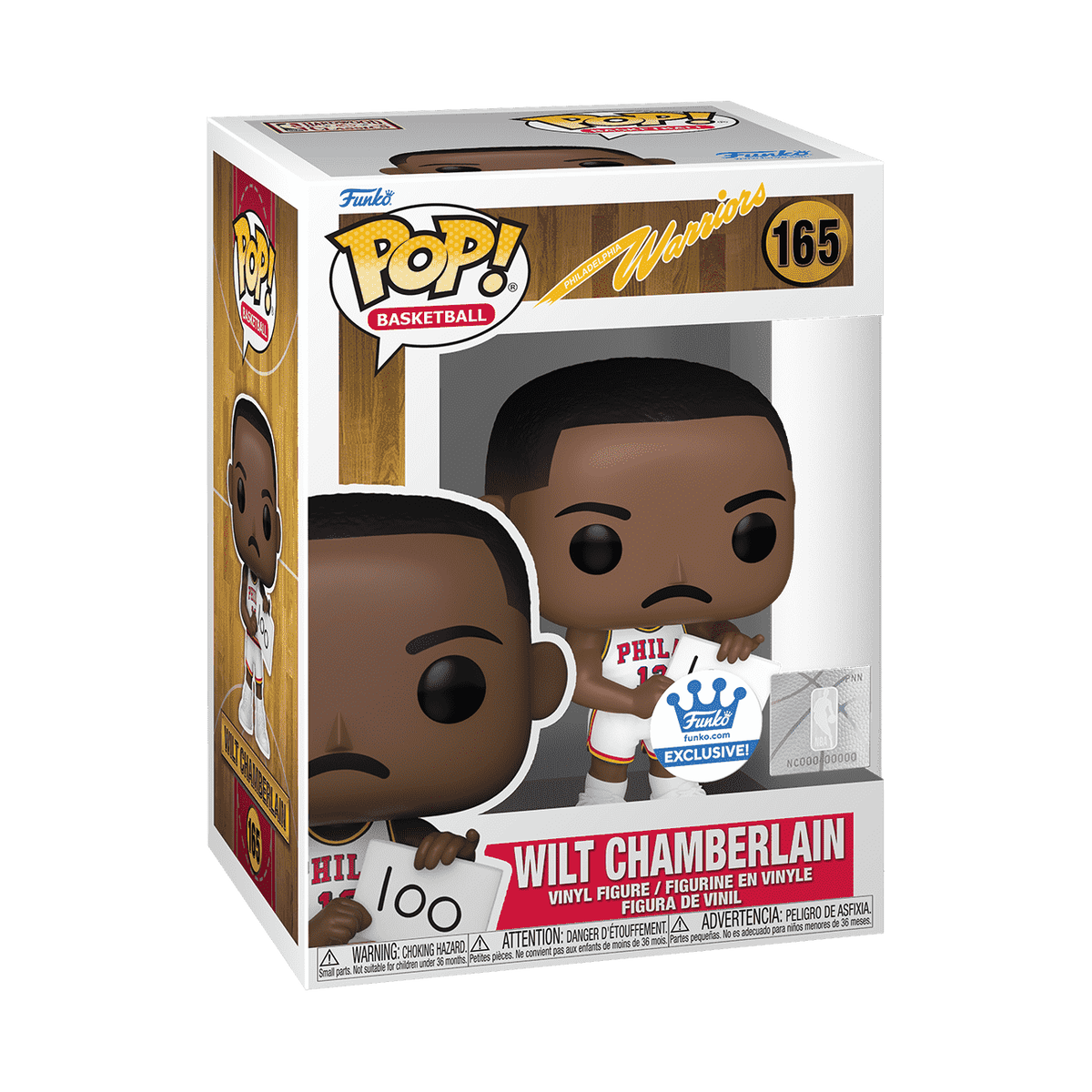 Figurine en vinyle Funko POP Legends 1962 des Golden State Warriors de Wilt Chamberlain