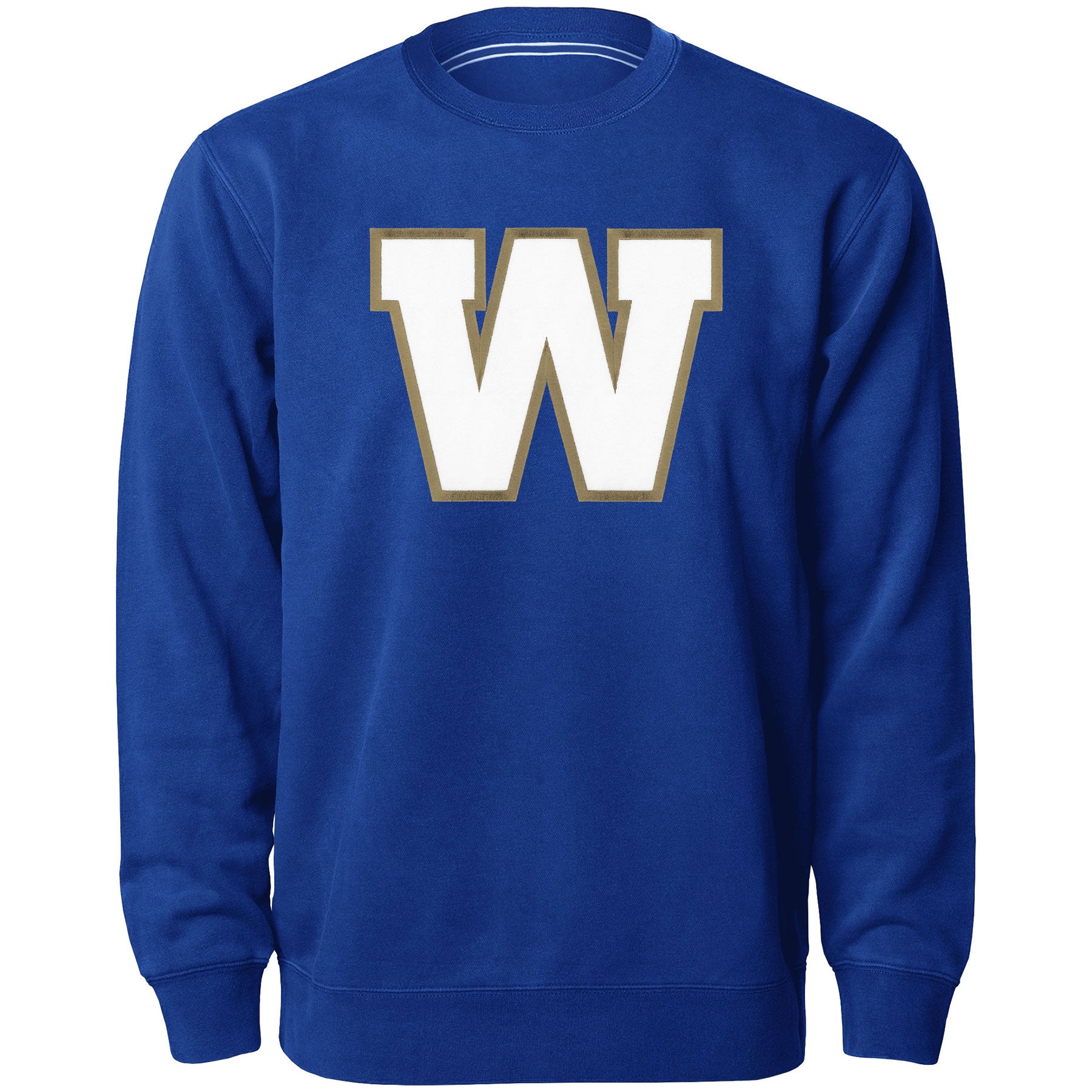 Winnipeg Blue Bombers CFL Bulletin Men's Royal Express Twill Logo Crew Sweater