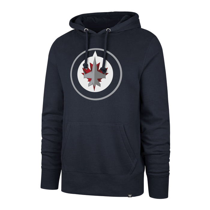Winnipeg Jets NHL 47 Brand Men's Navy Imprint Headline Pullover Hoodie