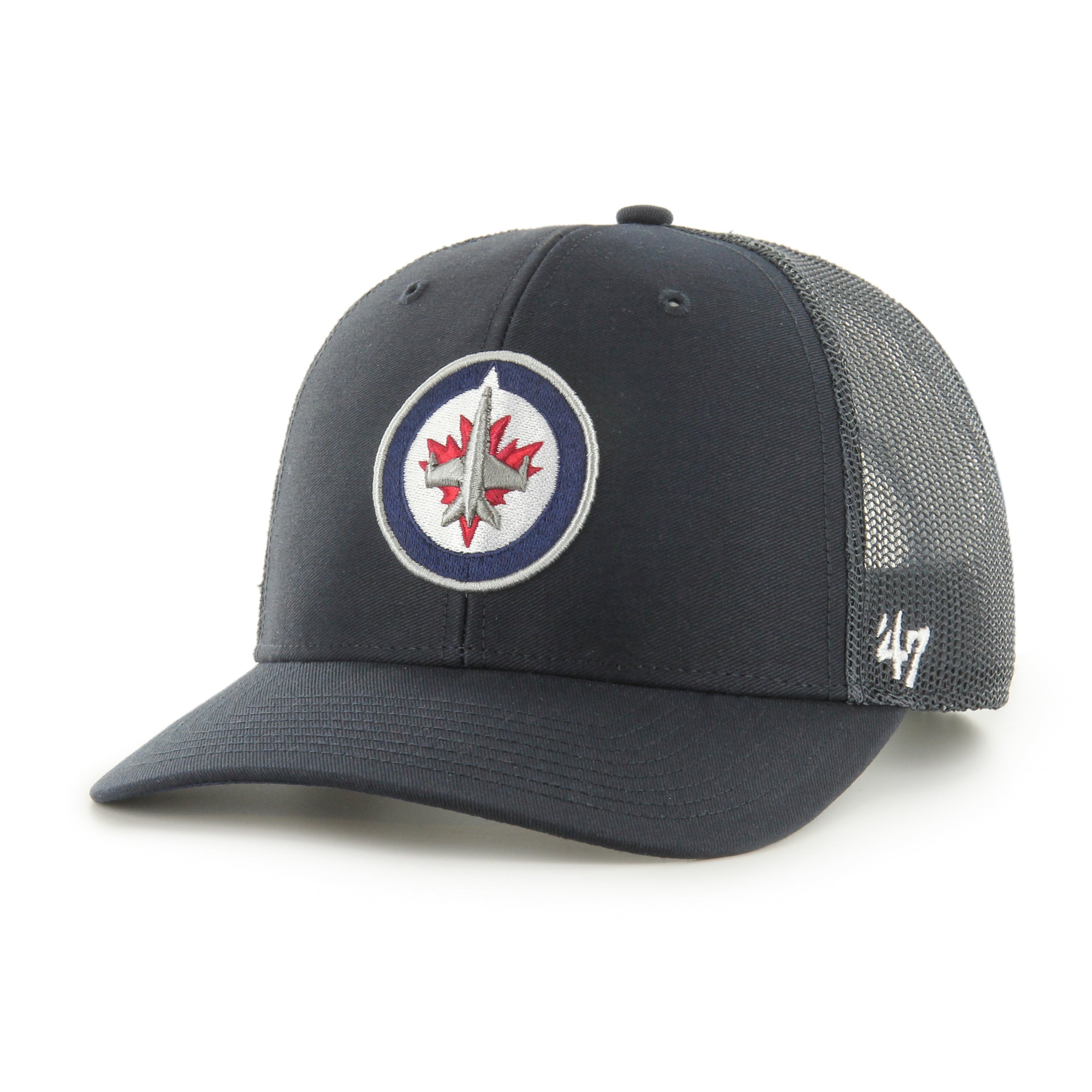 Winnipeg Jets NHL 47 Brand Men's Navy Trucker Snapback