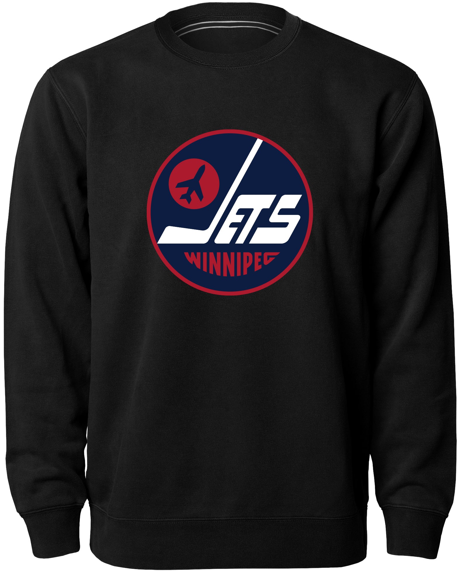 Pull ras du cou Express avec logo en sergé pour hommes, Bulletin de la LNH des Jets de Winnipeg