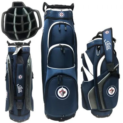 Sac de chariot de golf bleu marine/blanc NHL des Jets de Winnipeg