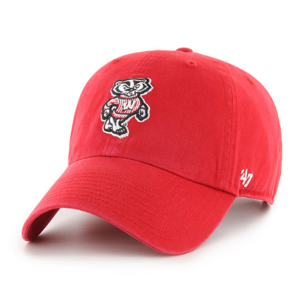 Wisconsin Badgers NCAA 47 Brand Men's Red Clean Up Adjustable Hat