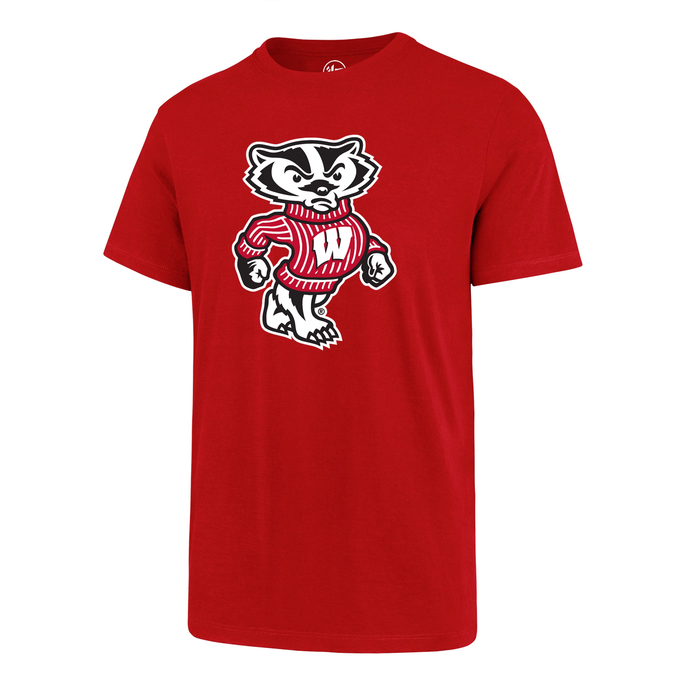 Wisconsin Badgers NCAA 47 Brand T-shirt rouge avec logo principal pour homme