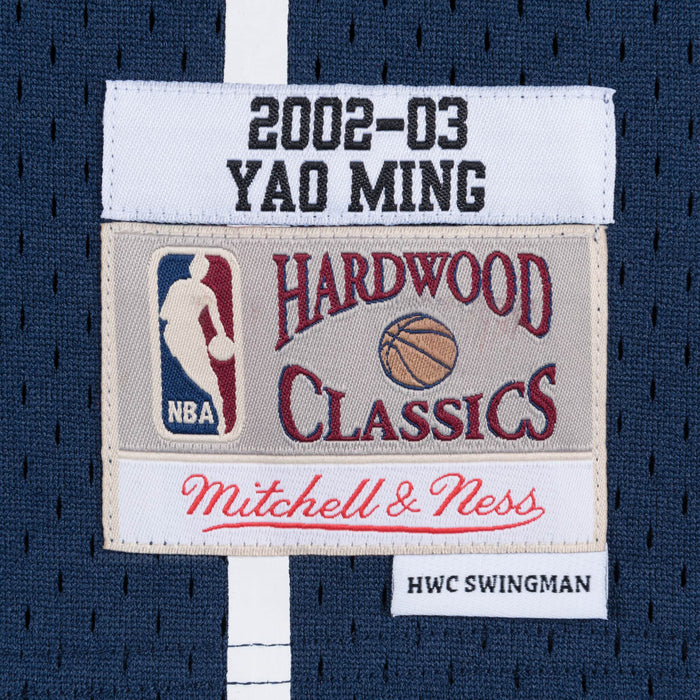 Yao Ming Houston Rockets NBA Mitchell & Ness Men's Navy 2002-03 Hardwood Classics Swingman Jersey