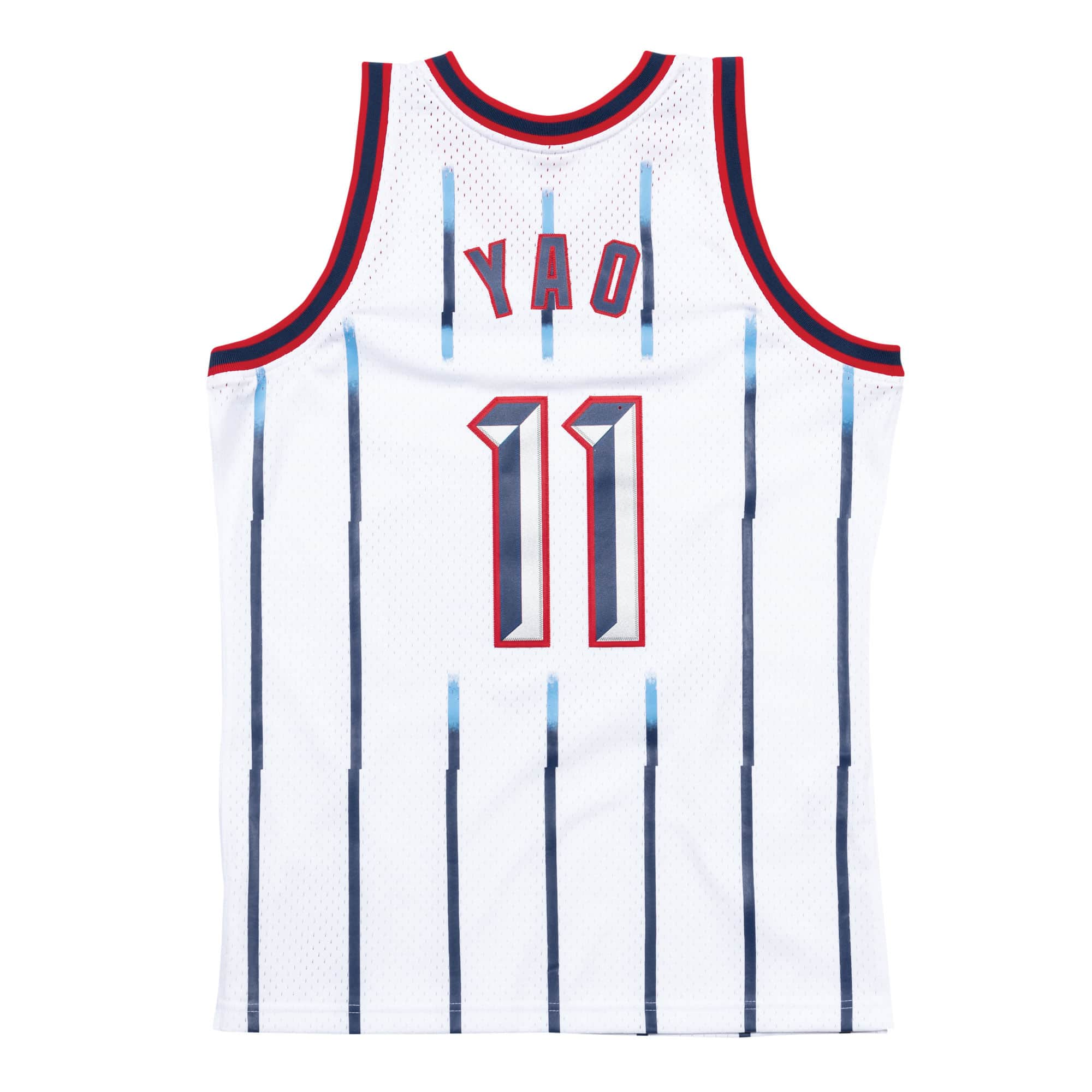 Yao Ming Houston Rockets NBA Mitchell & Ness Maillot Swingman Blanc 2002-03 Hardwood Classics pour Homme