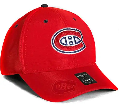 Montreal Canadiens NHL American Needle Men's Red E-Boss Stretch Fit Hat
