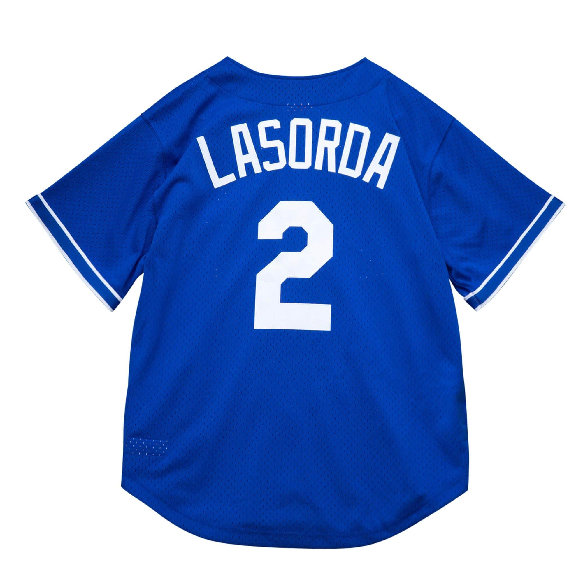 Tommy Lasorda Los Angeles Dodgers MLB Mitchell & Ness Bleu Royal 1995 Authentique BP Maillot