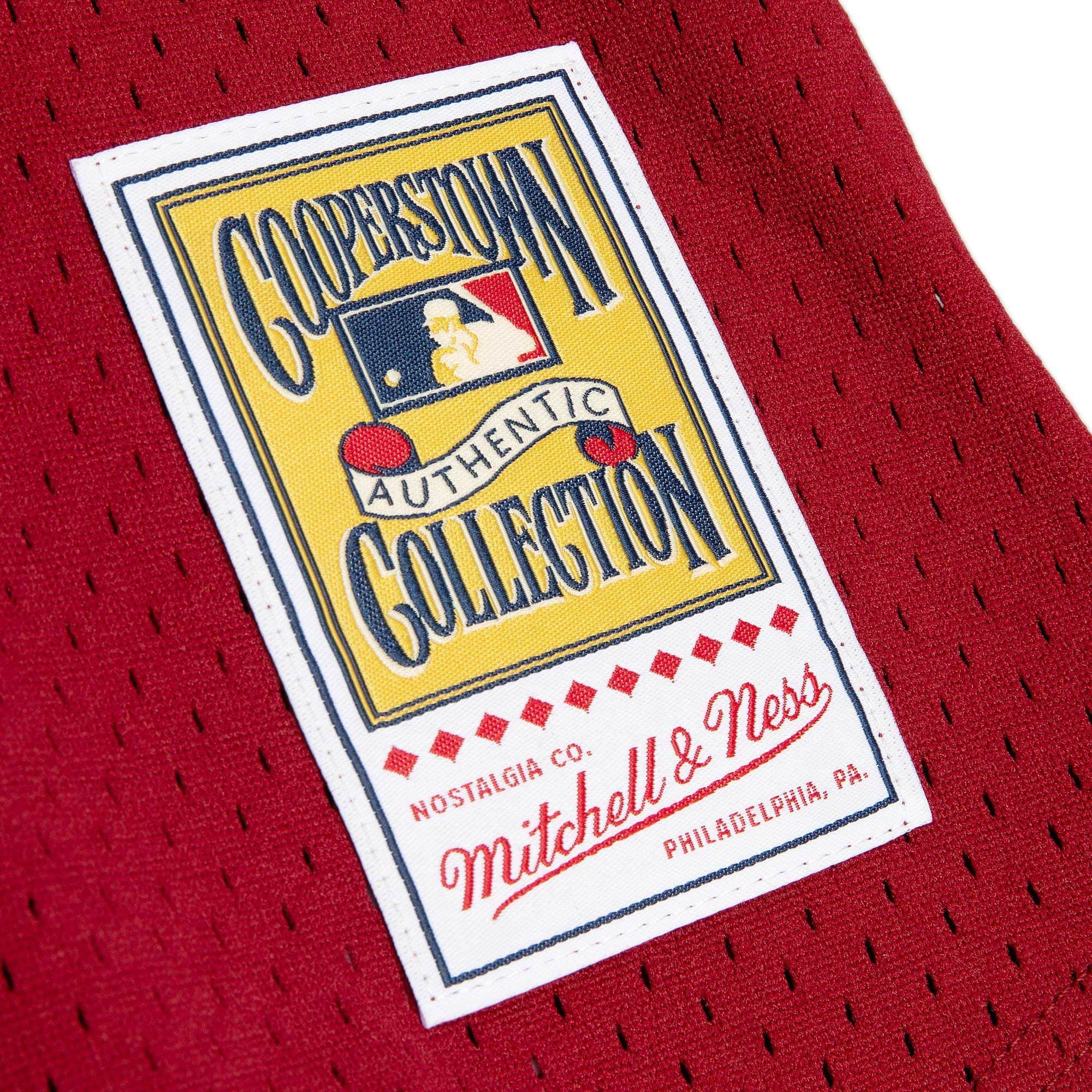 Lenny Dykstra Philadelphia Phillies MLB Mitchell & Ness Maillot à pull authentique bordeaux 1991 pour hommes