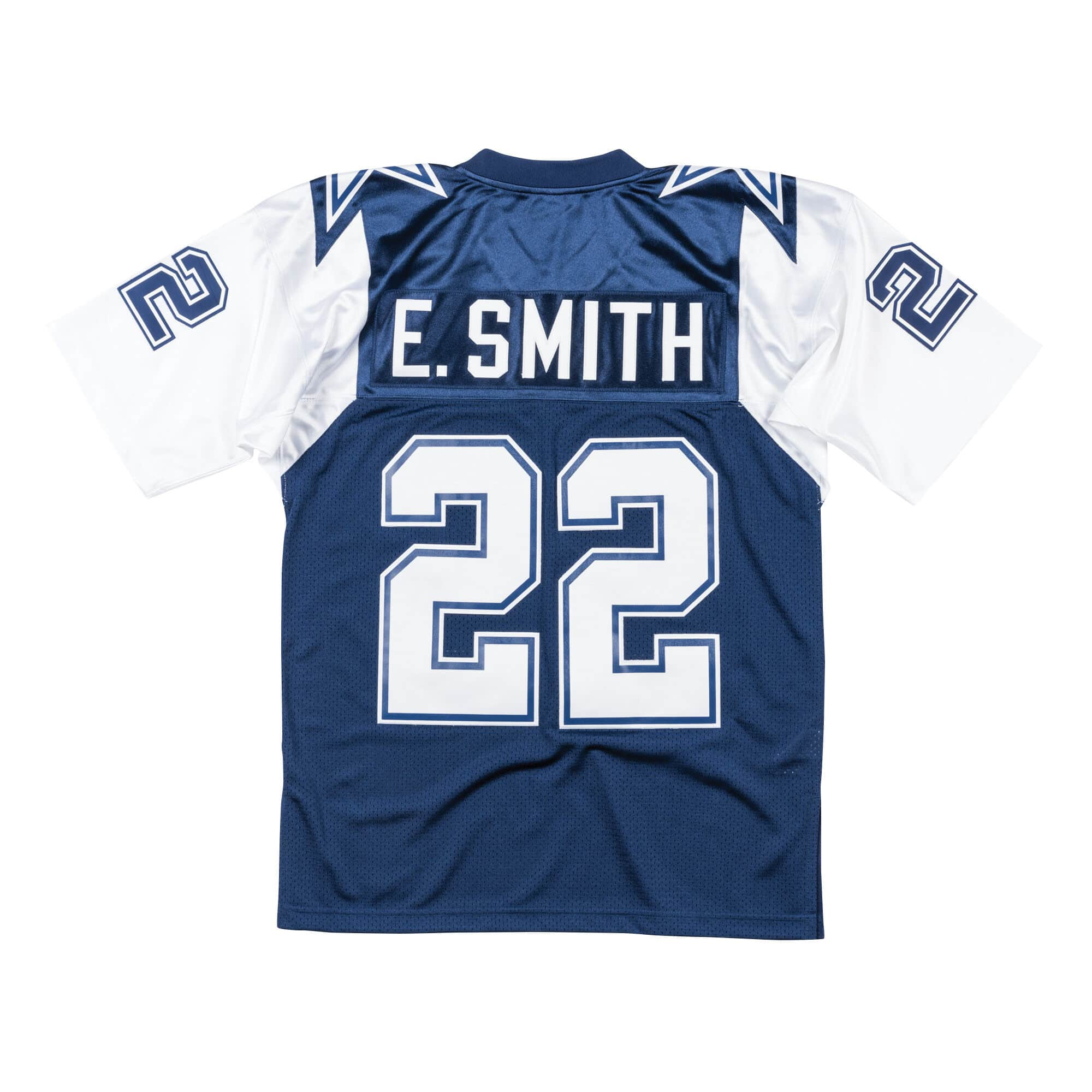 Emmitt Smith Dallas Cowboys NFL Mitchell & Ness Maillot authentique bleu marine 1995 Throwback pour homme