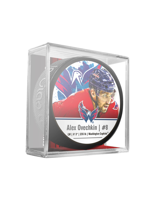 Alexander Ovechkin Washington Capitals NHL Inglasco Souvenir Hockey Puck