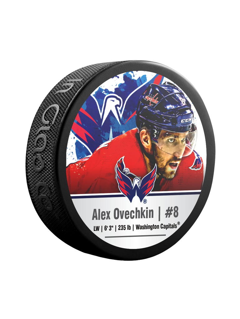 Alexander Ovechkin Washington Capitals NHL Inglasco Souvenir Hockey Puck