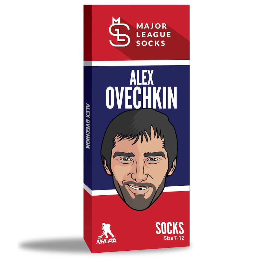 Alexander Ovechkin Washington Capitals NHL Major League Socks Men's Red Crew Socks