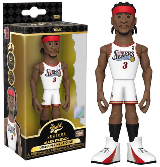 Allen Iverson Philadelphia 76ers NBA Funko 5" Gold Premium Vinyl Figure