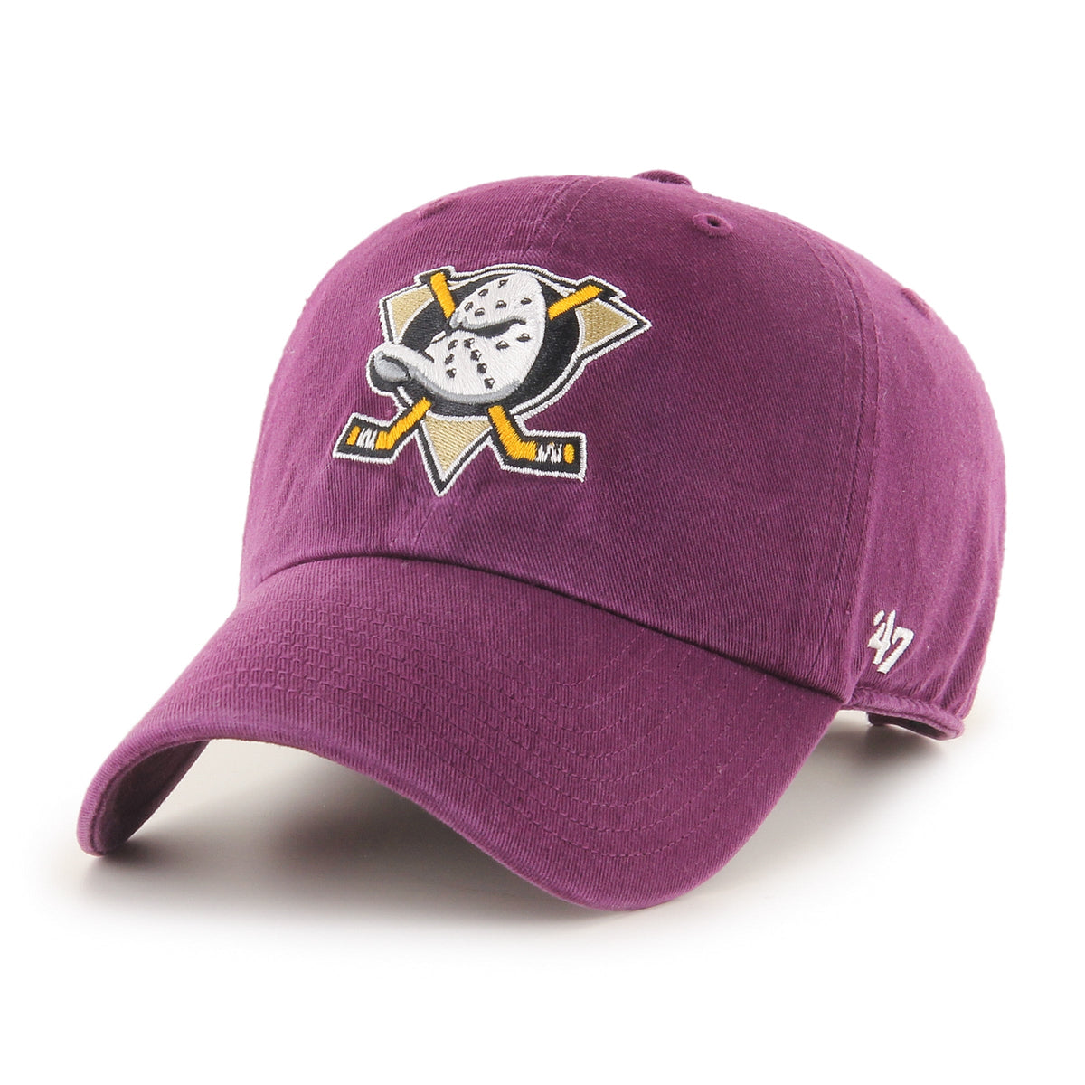 Anaheim Ducks NHL 47 Brand Men's Purple Vintage Clean Up