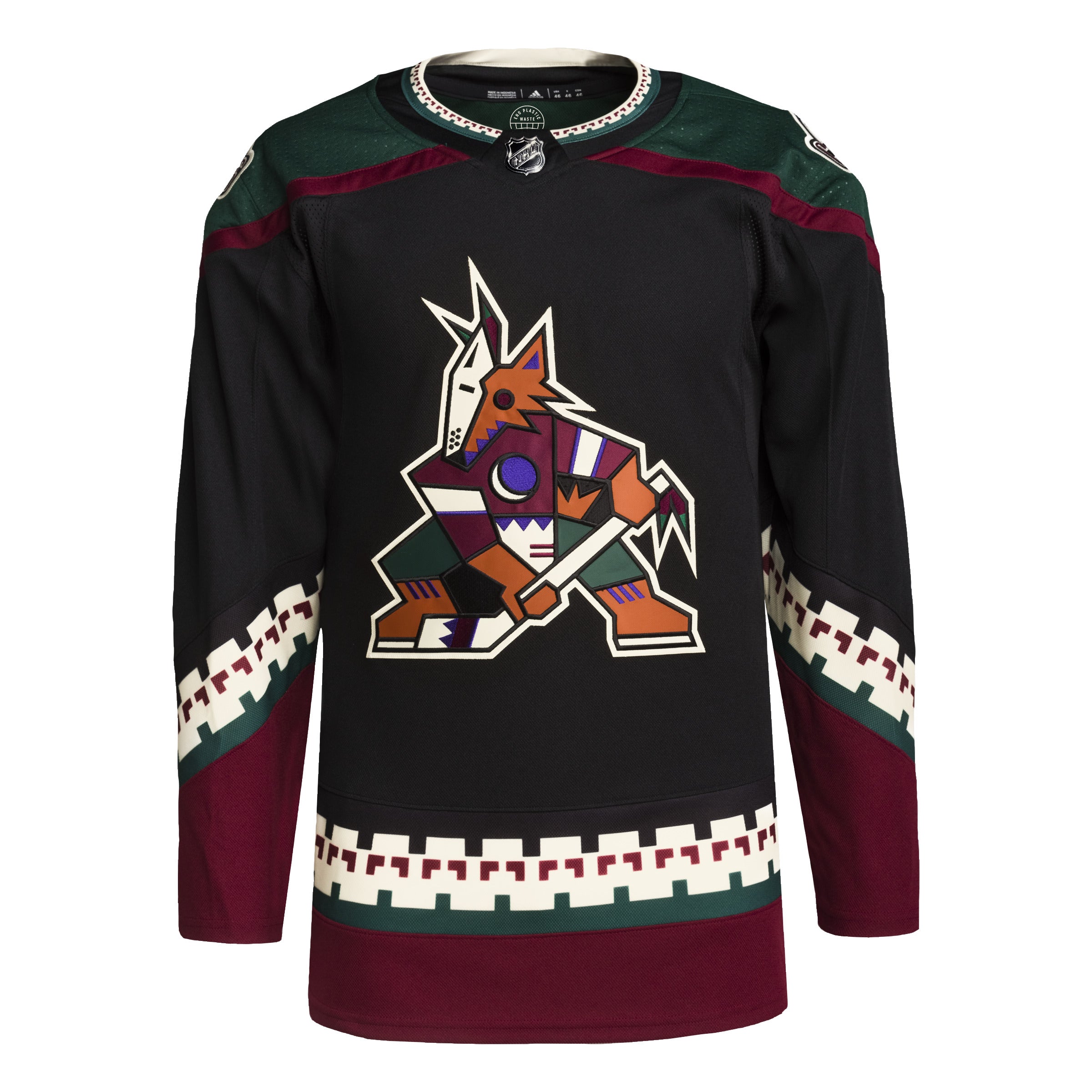 Arizona Coyotes NHL Adidas Men's Black Primegreen Authentic Pro Jersey