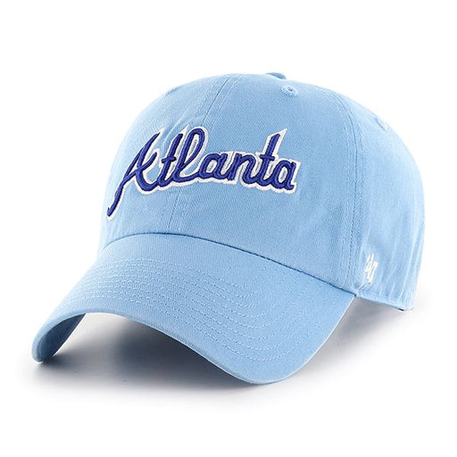 Atlanta Braves MLB 47 Brand Men's Light Blue Vintage Clean Up Adjustable Hat