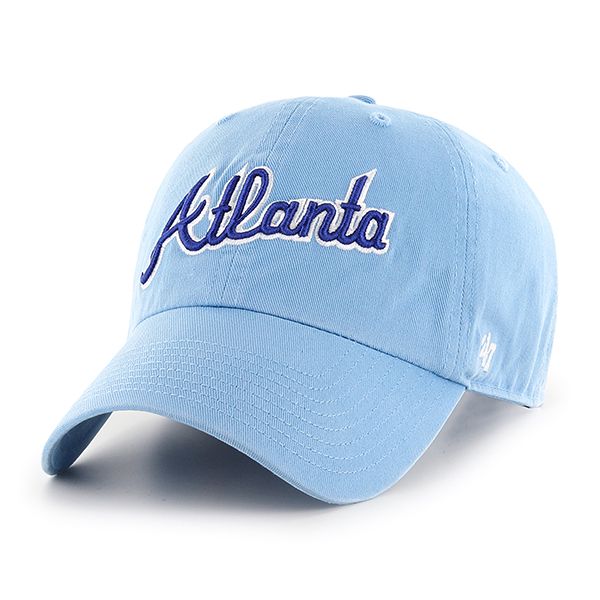 47 Brand Atlanta Braves baseball cap in light blue with logo and badge  embroidery