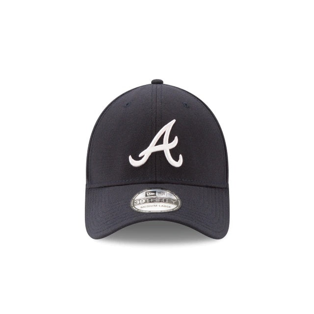 Atlanta Braves MLB New Era Men's Navy 39Thirty Team Classic Stretch Fit Hat