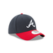 Atlanta Braves MLB New Era Men's Navy/Red 39Thirty Team Classic Stretch Fit Hat