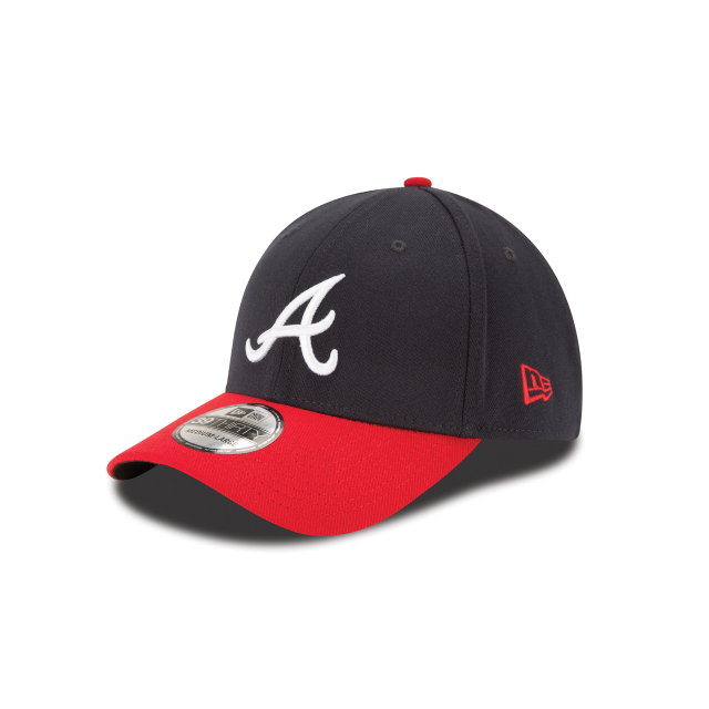 Atlanta Braves MLB New Era Men's Navy/Red 39Thirty Team Classic Stretch Fit Hat