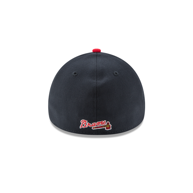 Atlanta Braves MLB New Era Men's Navy/Red 39Thirty Team Classic Stretch Fit Hat