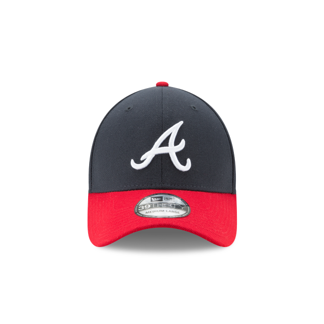 Atlanta Braves MLB New Era Men's Navy/Red 39Thirty Team Classic Stretch Fit Hat